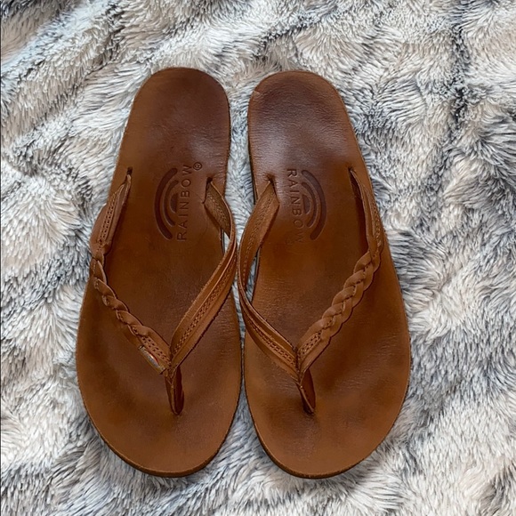 Rainbow Shoes - Like new: Rainbow flip flops